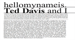 Desktop Screenshot of hellomynameis.teddavis.org